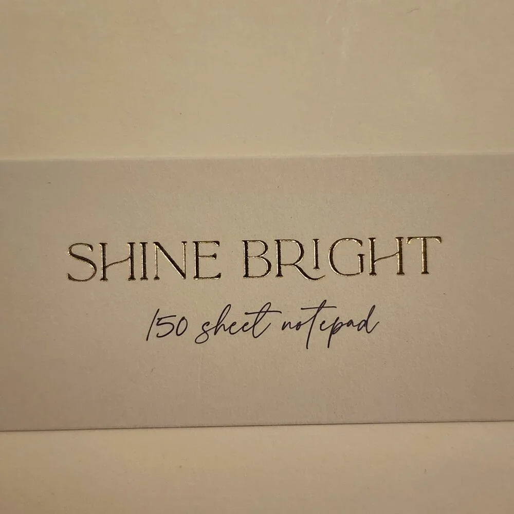 SEALED Garven Shine Bright 150 Sheet Notepad